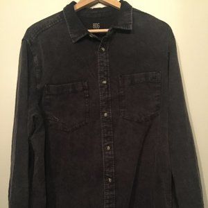 Urban Outfitters Black Denim Buttonup LS Shirt Lrg